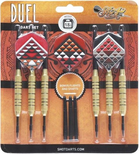 Μύτες για Βελάκια Shot Duel Brass Plated 18g 6τμχ