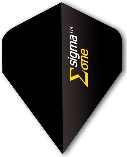 Φτερά για Βελάκια Unicorn Sigma.100 One Flight 3τμχ Μαύρο