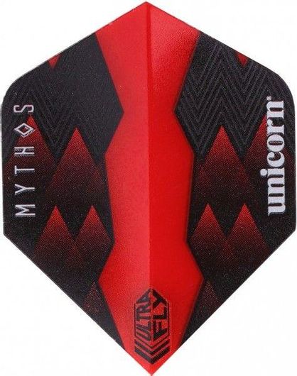 Φτερά για Βελάκια Unicorn Ultrafly.100 Plus Mythos 3τμχ Hydra Red