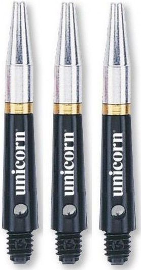 Ουρές για Βελάκια Unicorn Gripper 360 Shaft SML THD 35mm 3τμχ Μαύρο / Ασημί