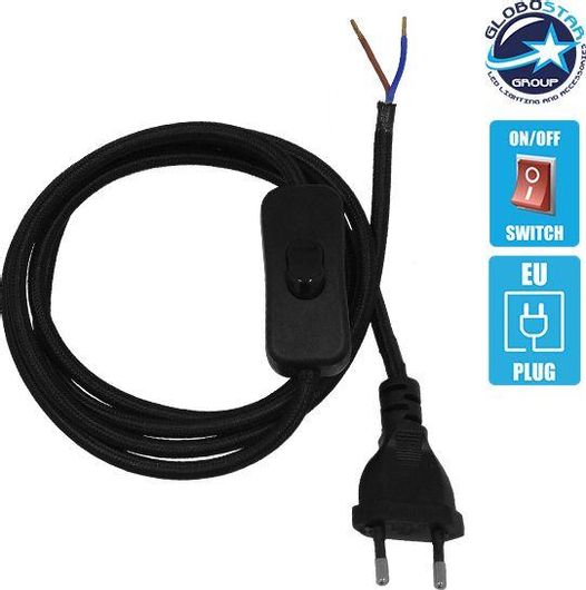 Κρεμαστό Whip GloboStar 91040 1.4m Μαύρο