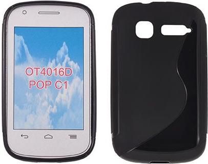 Θήκη Κινητού Back Cover για Alcatel One Touch Pop C1 Σιλικόνη Μαύρο