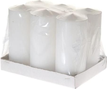 Διακοσμητικό Κερί Iliadis 33342 σε Χάρτινη Βάση Σετ 6τμχ Λευκό