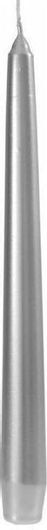 Διακοσμητικό Κερί Iliadis 73634 Κηροπηγίου Βιέννης 25cm Σετ 12τμχ Ασημί