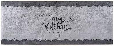 Χαλάκι Κουζίνας Beauty Home 9052 Διάδρομος Αδιάβροχο 60x160cm Γκρι