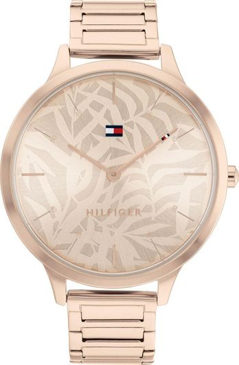 Γυναικείο Ρολόι Tommy Hilfiger 1782497 με Μεταλλικό Μπρασελέ Ροζ Χρυσό