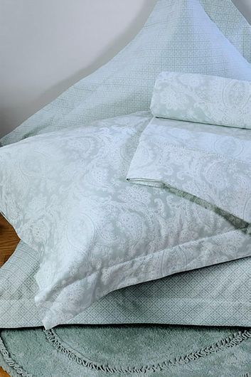 Μαξιλαροθήκη Down Town Home 657 Βαμβακερή 50x80cm Σιελ