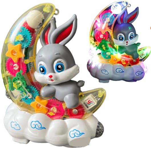 Βρεφικό Παιχνίδι Λαγός 500-601126 Μπαταρίας Φωτιζόμενο Ανάπτυξης Αισθήσεων για 3+ Ετών