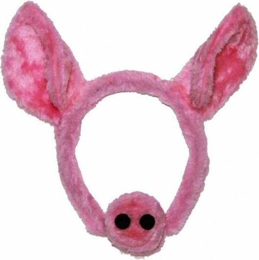 Σετ Αποκριάτικα Αξεσουάρ Γουρουνάκι KK82966 με Μύτη & Στέκα 2τμχ