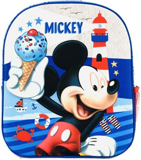 ​Σχολική Τσάντα Νηπιαγωγείου 3D Mickey Mouse Μπλε Disney