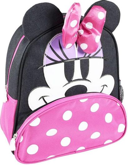 ​Σχολική Τσάντα Νηπιαγωγείου Minnie Mouse Ροζ Μαύρο