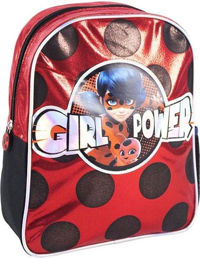 Σχολική Τσάντα Νηπιαγωγείου Lady Bug Κόκκινο Sparkle Αστραφτερό