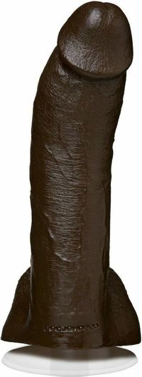 Dildo Doc Johnson Mr. Marcus Ρεαλιστικό με Όρχεις & Βεντούζα 23cm Καφέ