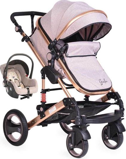 Πολυκαρότσι Moni Gala 3σε1 Μπεζ