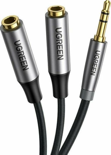 Καλώδιo Ugreen 3.5mm Jack male - 2x 3.5mm Jack female 0.2m Μαύρο