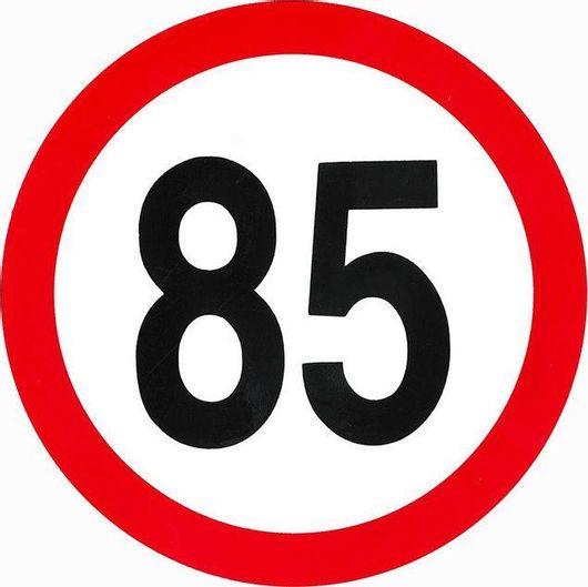 Αυτοκόλλητο Σήμα Auto Gs 24604 Ταχύτητας 85
