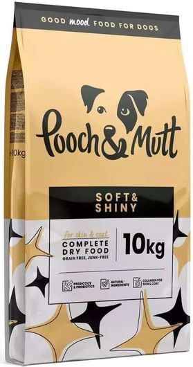 Ξηρά Τροφή Pooch & Mutt Soft & Shiny 10kg για Ενήλικους Σκύλους χωρίς Σιτηρά με Αρνί