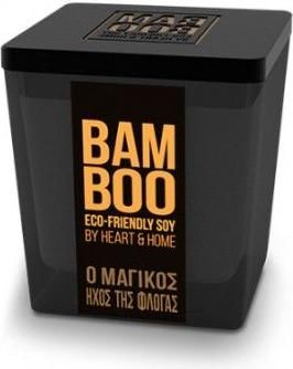 Αρωματικό Κερί Σόγιας Heart & Home Ο Μαγικός Ήχος της Φλόγας σε Βάζο 80gr