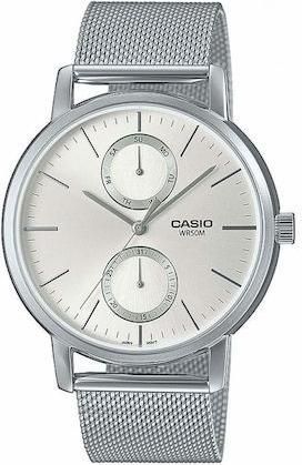 Ανδρικό Ρολόι Casio MTP-B310M-7AVEF με Μεταλλικό Μπρασελέ Ασημί