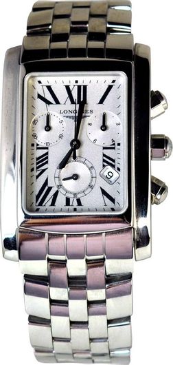Γυναικείο Ρολόι Longines L56564796 με Μεταλλικό Μπρασελέ Ασημί