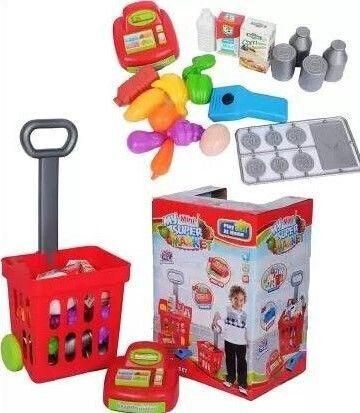 Σετ Σούπερ Μαρκετ Καρότσι &Ταμειακή Μηχανή MKF592923 για 3+ Ετών