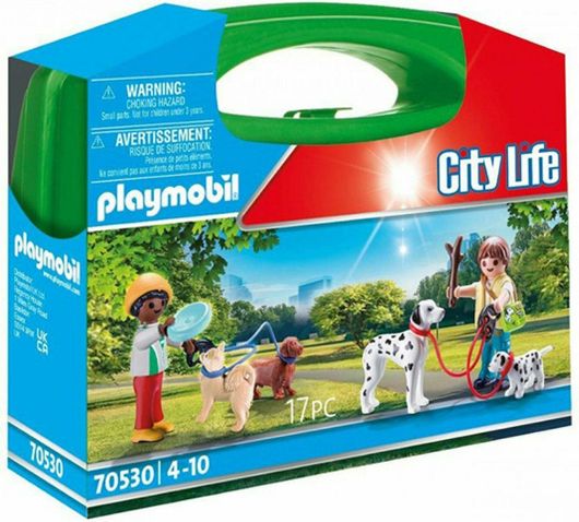 Playmobil Βαλιτσάκι City Life Βόλτα με Σκυλάκια για 4-10 ετών