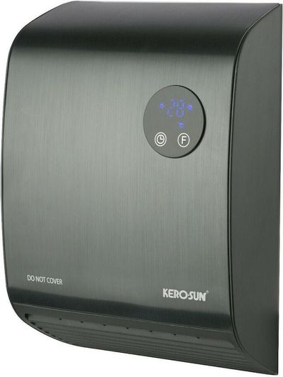 Αερόθερμο Kerosun KBH-TG200IP7L Κεραμικό Μπάνιου Τοίχου 2000W Μαύρο