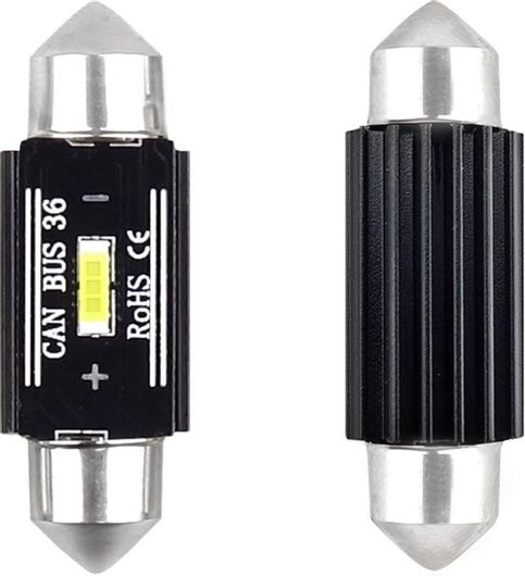 Λάμπες Αυτοκινήτου AMiO Ultra Bright Canbus LED 5600K Ψυχρό Λευκό 12-24V 3.1W 2τμχ