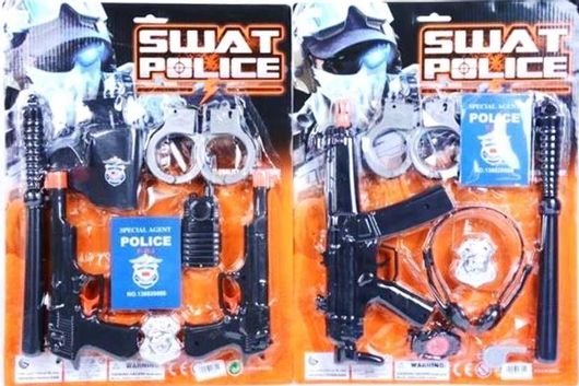 Αποκριάτικο Αξεσουάρ Swat Police με Χειροπέδες & Γκλόπ για 3+ Ετών