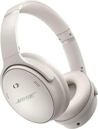Bose QuietComfort 45 Ασύρματα/Ενσύρματα Over Ear Ακουστικά με 24 ώρες Λειτουργίας Λευκό