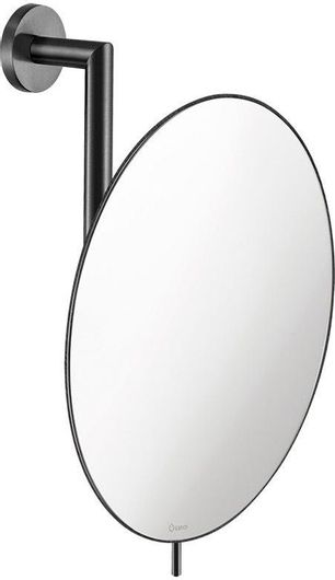 Καθρέπτης Μπάνιου Sanco MR-764-AB23 Μεγεθυντικός Στρογγυλός από Μέταλλο 25x25cm Gun Metal Brushed