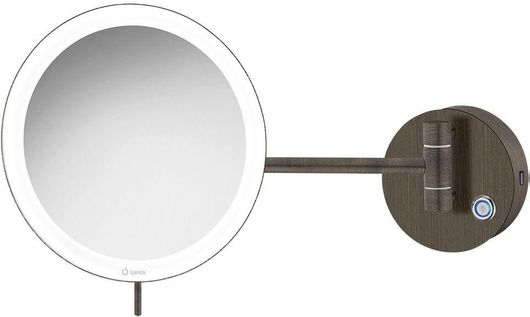 Καθρέπτης Μπάνιου Sanco MRLED-905-DM25 Μεγεθυντικός Στρογγυλός LED από Μέταλλο 20x20cm Μπρονζέ
