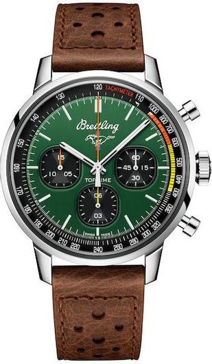 Ανδρικό Ρολόι Breitling A253101A1L1X1 Top Time Ford Mustang με Δερμάτινο Λουράκι Καφέ