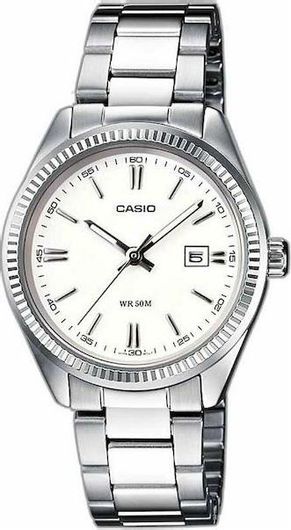 Γυναικείο Ρολόι Casio LTP-1302PD-7A1VEF με Μεταλλικό Μπρασελέ Ασημί