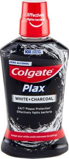 Colgate Plax White & Charcoal Στοματικό Διάλυμα κατά της Πλάκας για Λεύκανση 500ml