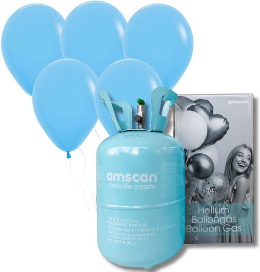 Μπαλόνι Φιάλη Ήλιον Μαζί με 30 & Κορδέλα