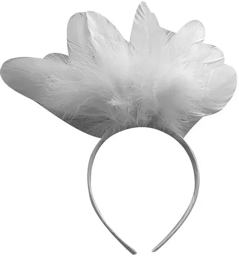 Αποκριάτικο Αξεσουάρ CARNAVAlista Στέκα με Φτερά 30cm Λευκό