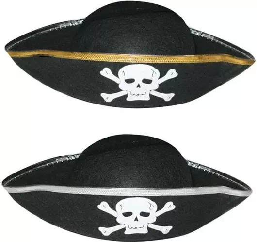 Αποκριάτικο Αξεσουάρ Carnavalista Καπέλο Πειρατή Τυχαία Επιλογή Χρώματος 