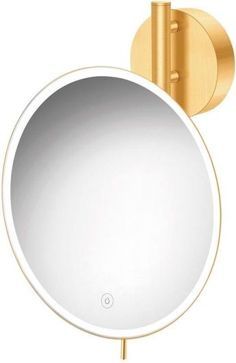 Καθρέπτης Μπάνιου Sanco MRLED-764-AB5 25cm με LED Φωτισμό Μεταλλικός Χρυσό