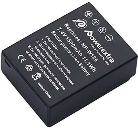Μπαταρίες Powerextra FJ-W126 1500mAh Li-ion για Fujifilm NP-W126