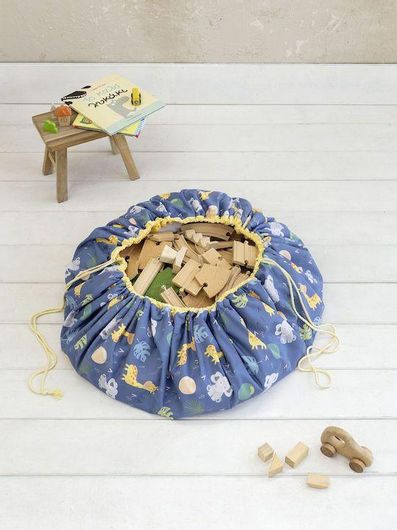 Παιδικό Στρώμα Παιχνιδιού Nima από Ύφασμα Μπλε