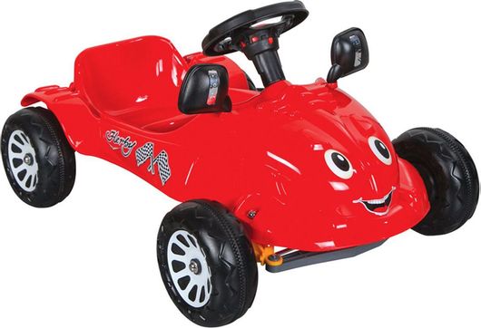 Παιδικό Αυτοκίνητο Herby Araba Μονοθέσιο με Πετάλι Ποδοκίνητο για 3+ Ετών Κόκκινο