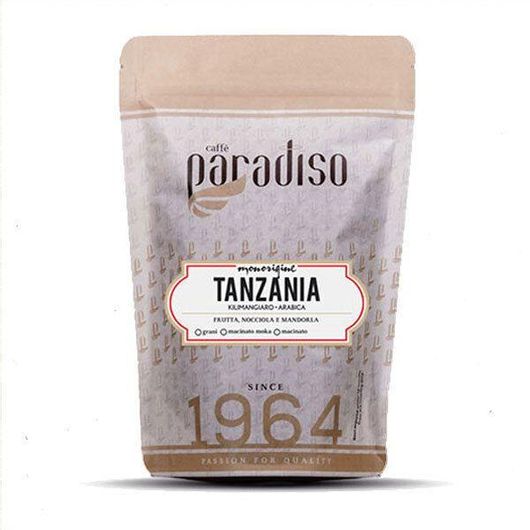 Καφές Espresso Caffe Paradiso Μονοποικιλιακός Arabica Tanzania σε Κόκκους 250gr