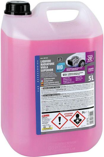 Αντιψυκτικό Υγρό Ψυγείου Αυτοκινήτου Lampa G13 -20°C Συμπυκνωμένο 5lt Ροζ