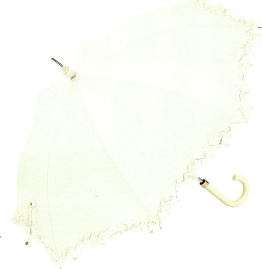 Νυφική Ομπρέλα Rain A164-1 με Δαντέλα 61cm Μπεζ