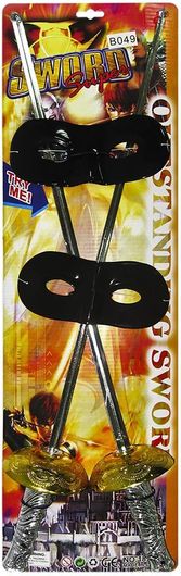 Αποκριάτικο Αξεσουάρ CARNAVAlista Σπαθιά Μάσκες Σετ 4τμχ 61x19cm