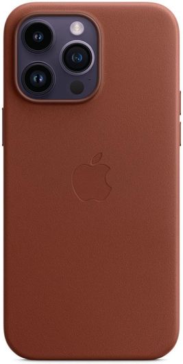 Θήκη Κινητού Apple Back Cover με MagSafe για Apple iPhone 14 Pro Max Δέρμα Καφέ