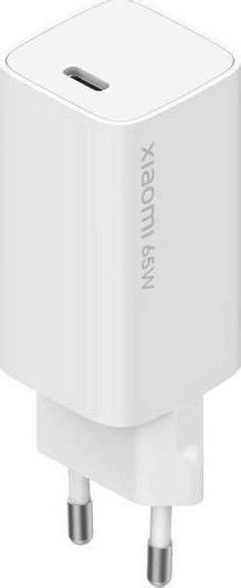 Φορτιστής Κινητού Xiaomi AD65GEU με Θύρα USB-C & Καλώδιο USB-C 65W Λευκό