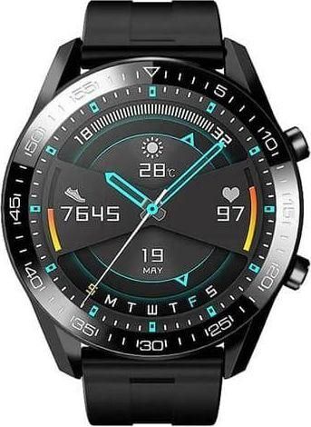 Smartwatch Keshuyou i12 44mm Metal Case & Silicone Strap Black