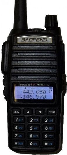 Ασύρματος Πομποδέκτης Baofeng UV-82 Καλώδιο UHF / VHF 5W με Μονόχρωμη Οθόνη
